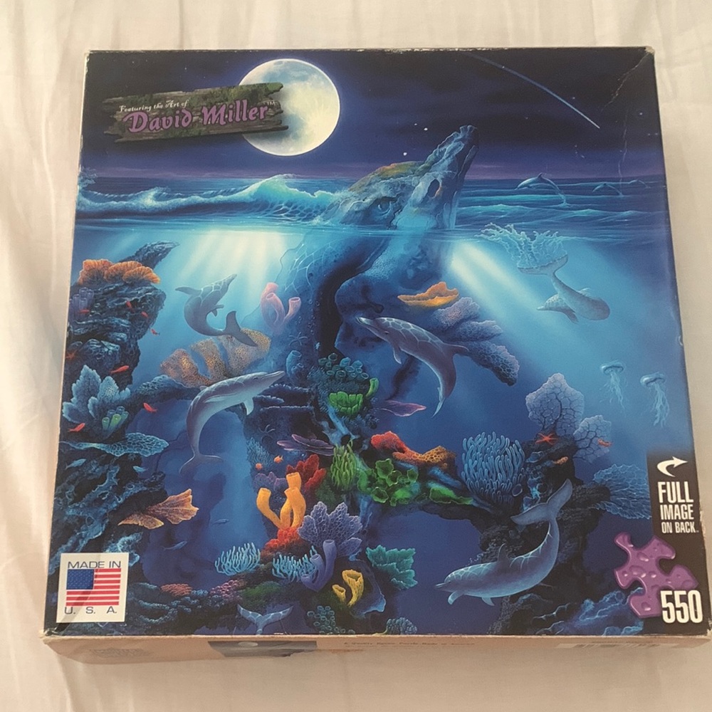 Jigsaw puzzle dolphin reef 550 pieces